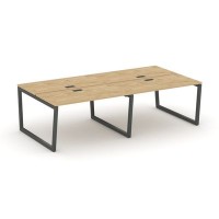 Style Project Fusion SN-5T2.DRS-043 (Тиквуд светлый/Антрацит) Рабочая станция двухсторонняя