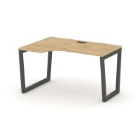 Style Project Fusion SN-5T2.SPA-011(L) (Тиквуд светлый/Антрацит) Стол рабочий эргономичный