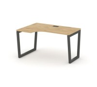 Стайл Проджект Фьюжн SN-5T2.SPA-012(L) (Тиквуд светлый/Антрацит) Стол рабочий эргономичный