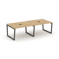 Style Project Fusion SN-5T2.SPRG-043 (Тиквуд светлый/Антрацит) Стол переговорный