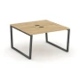 SN-6T2.DRS-004 Рабочая двухсторонняя станция, ЛДСП тиквуд светлый, металл антрацит