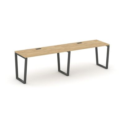 Style Project Fusion SN-6T2.ORS-022 (Тиквуд светлый/Антрацит) Рабочая станция односторонняя