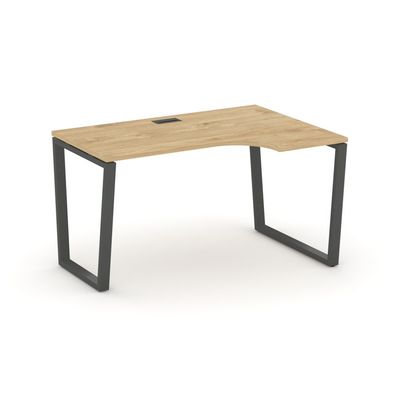 Style Project Fusion SN-6T2.SPA-002(R) (Тиквуд светлый/Антрацит) Стол рабочий эргономичный