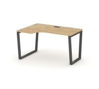 Стайл Проджект Фьюжн SN-6T2.SPA-022(L) (Тиквуд светлый/Антрацит) Стол рабочий эргономичный