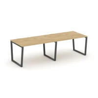 SN-6T2.SPRG-011.3 (Тиквуд светлый/Антрацит) Стол переговорный