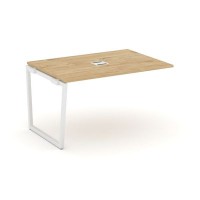 Style Project Fusion SN-4T2.NSPRG-003 (Тиквуд светлый/Белый) Проходной наборный элемент переговорного стола