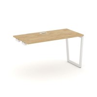 Style Project Fusion SN-4T2.OPRS-002 (Тиквуд светлый/Белый) Стол приставка к опорным элементам