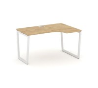 Стайл Проджект Фьюжн SN-4T2.SPA-002(R) (Тиквуд светлый/Белый) Стол рабочий эргономичный