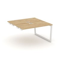 Style Project Fusion SN-5T2.DPRS-022 (Тиквуд светлый/Белый) Стол приставка к опорным элементам