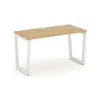 Style Project Fusion SN-5T2.SP-013 (Тиквуд светлый/Белый) Стол письменный