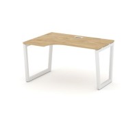 Стайл Проджект Фьюжн SN-5T2.SPA-022(L) (Тиквуд светлый/Белый) Стол рабочий эргономичный