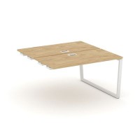 Style Project Fusion SN-6T2.DPRS-013 (Тиквуд светлый/Белый) Стол приставка к опорным элементам