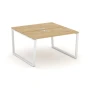 SN-6T2.DRS-003 Рабочая двухсторонняя станция, тиквуд светлый, белый м/к