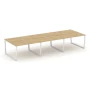 SN-6T2.DRS-064 Рабочая двухсторонняя станция, тиквуд светлый, белый м/к