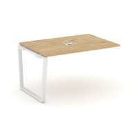 Style Project Fusion SN-6T2.NSPRG-001 (Тиквуд светлый/Белый) Проходной наборный элемент переговорного стола