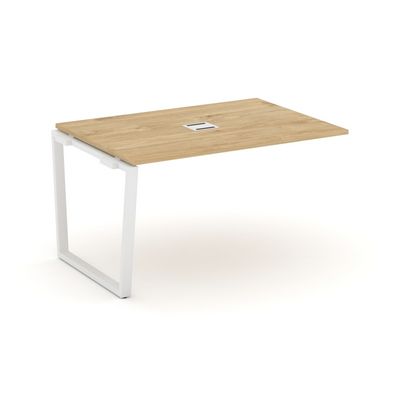 Style Project Fusion SN-6T2.NSPRG-001 (Тиквуд светлый/Белый) Проходной наборный элемент переговорного стола