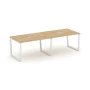 SN-6T2.SPRG-014 Стол для переговоров, тиквуд светлый, белый