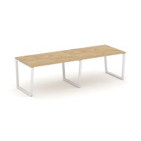 Style Project Fusion SN-6T2.SPRG-014.3 (Тиквуд светлый/Белый) Стол переговорный