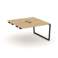 Style Project Fusion SN-4T2.DPRS-004 (Тиквуд светлый/Черный) Стол приставка к опорным элементам