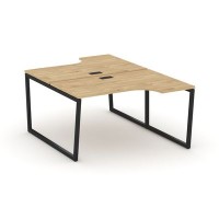 Style Project Fusion SN-4T2.DRPA-002 (Тиквуд светлый/Черный) Рабочая станция эргономичная