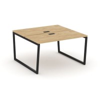 Style Project Fusion SN-4T2.DRS-012 (Тиквуд светлый/Черный) Рабочая станция двухсторонняя