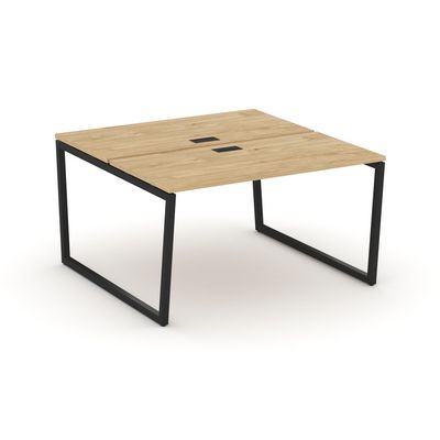 Style Project Fusion SN-4T2.DRS-021 (Тиквуд светлый/Черный) Рабочая станция двухсторонняя