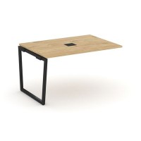 Style Project Fusion SN-4T2.NSPRG-004 (Тиквуд светлый/Черный) Проходной наборный элемент переговорного стола