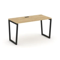SN-4T2.SP-021 (Тиквуд светлый/Черный) Стол письменный