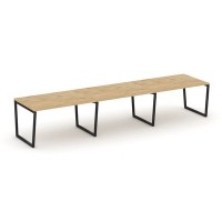 Style Project Fusion SN-4T2.SPRG-023.3 (Тиквуд светлый/Черный) Стол переговорный