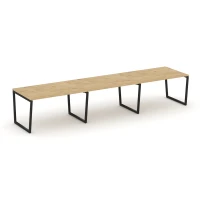 SN-4T2.SPRG-023.3 (Тиквуд светлый/Черный) Стол переговорный