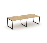 Стайл Проджект Фьюжн SN-4T2.SPRG-044.3 (Тиквуд светлый/Черный) Стол переговорный