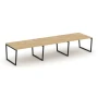 SN-4T2.SPRG-054.3 Стол переговорный, ЛДСП тиквуд светлый, черный