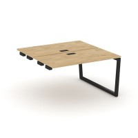 Style Project Fusion SN-5T2.DPRS-021 (Тиквуд светлый/Черный) Стол приставка к опорным элементам