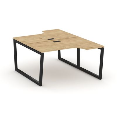 Style Project Fusion SN-5T2.DRPA-011 (Тиквуд светлый/Черный) Рабочая станция эргономичная