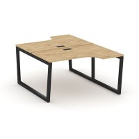 Style Project Fusion SN-5T2.DRPA-021 (Тиквуд светлый/Черный) Рабочая станция эргономичная