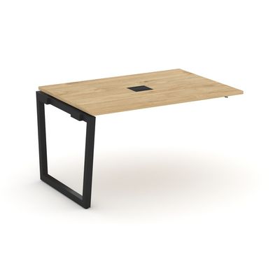 Style Project Fusion SN-5T2.NSPRG-001 (Тиквуд светлый/Черный) Проходной наборный элемент переговорного стола