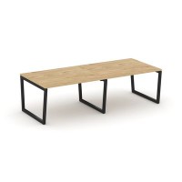 Style Project Fusion SN-5T2.SPRG-044.3 (Тиквуд светлый/Черный) Стол переговорный