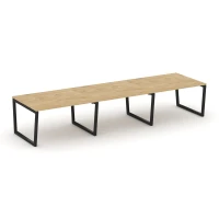 SN-5T2.SPRG-054.3 (Тиквуд светлый/Черный) Стол переговорный