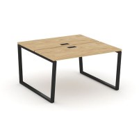 Style Project Fusion SN-6T2.DRS-003 (Тиквуд светлый/Черный) Рабочая станция двухсторонняя