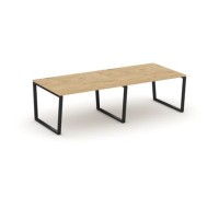 Стайл Проджект Фьюжн SN-6T2.SPRG-043.3 (Тиквуд светлый/Черный) Стол переговорный