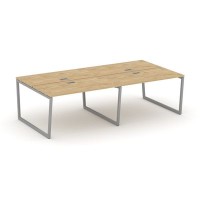 Style Project Fusion SN-4T2.DRS-053 (Тиквуд светлый/Серый) Рабочая станция двухсторонняя