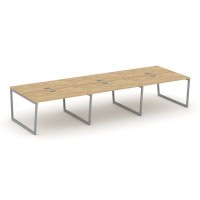 Style Project Fusion SN-4T2.DRS-073 (Тиквуд светлый/Серый) Рабочая станция двухсторонняя