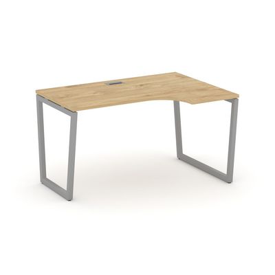 Style Project Fusion SN-4T2.SPA-012(R) (Тиквуд светлый/Серый) Стол рабочий эргономичный