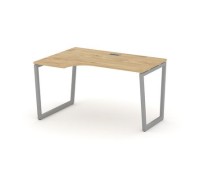 Стайл Проджект Фьюжн SN-4T2.SPA-022(L) (Тиквуд светлый/Серый) Стол рабочий эргономичный