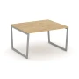 SN-4T2.SPRG-034.3 Стол переговорный, тиквуд светлый ЛДСП, м/к серый