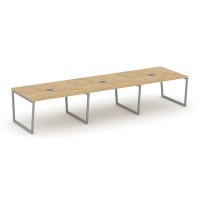 Style Project Fusion SN-4T2.SPRG-052 (Тиквуд светлый/Серый) Стол переговорный