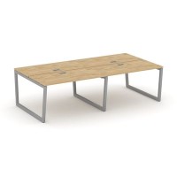 Style Project Fusion SN-5T2.DRS-052 (Тиквуд светлый/Серый) Рабочая станция двухсторонняя