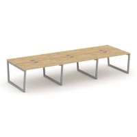 Style Project Fusion SN-5T2.DRS-064 (Тиквуд светлый/Серый) Рабочая станция двухсторонняя