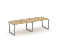 Стайл Проджект Фьюжн SN-5T2.SPRG-014 (Тиквуд светлый/Серый) Стол переговорный