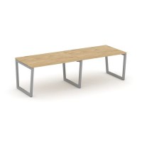 Style Project Fusion SN-5T2.SPRG-014.3 (Тиквуд светлый/Серый) Стол переговорный